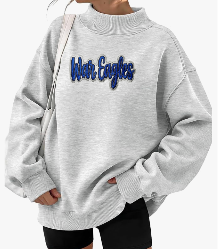 2026 SF Basketball Lady Mock Neck Sweatshirt Oversized w Twill Patch / 3 colors