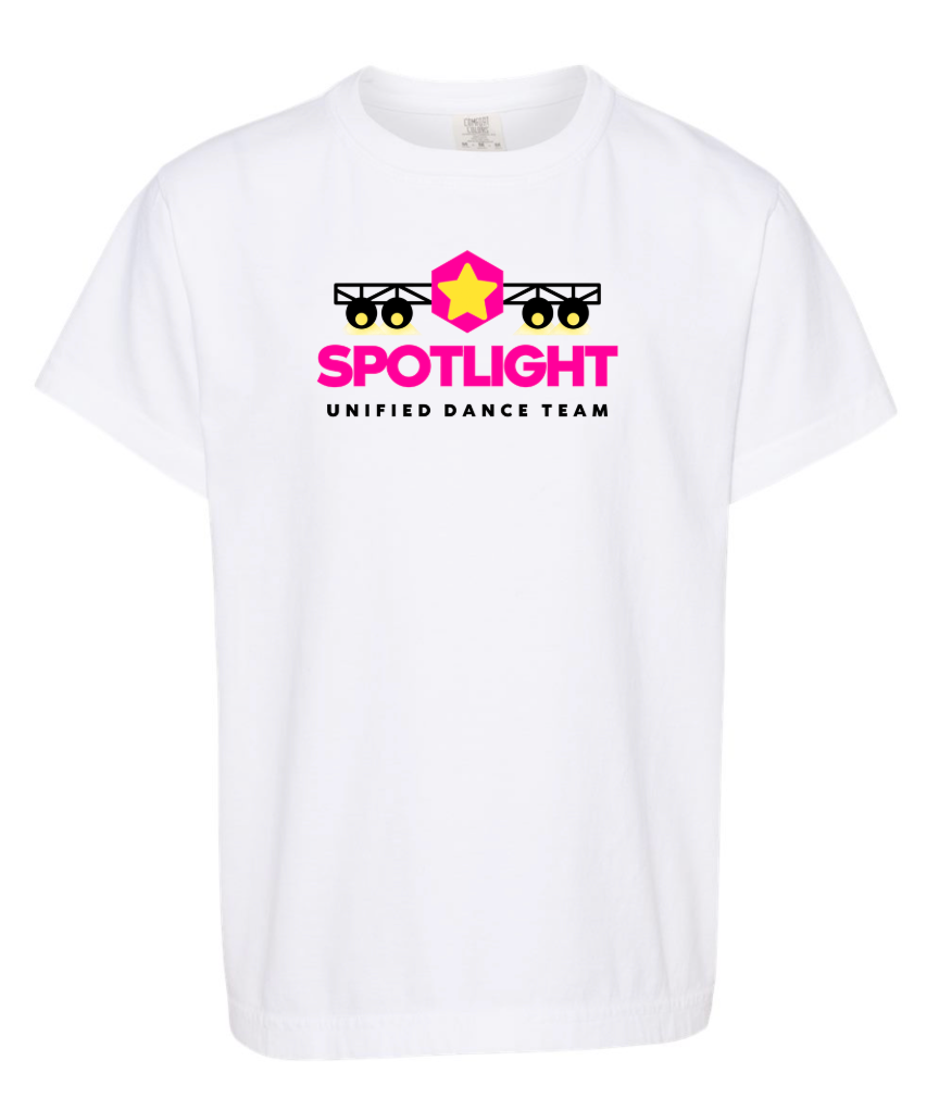 Spotlight Dance Team YOUTH Garment-Dyed Heavyweight T-Shirt - White