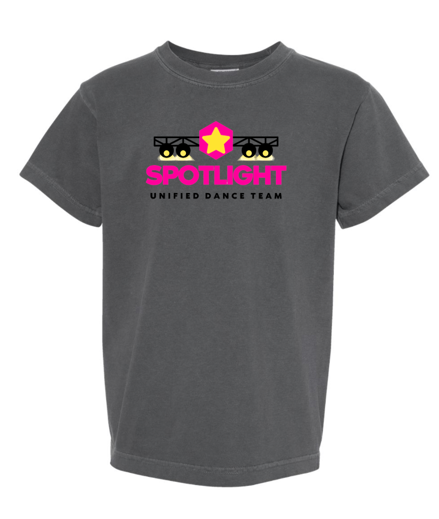 Spotlight Dance Team YOUTH Garment-Dyed Heavyweight T-Shirt - Pepper