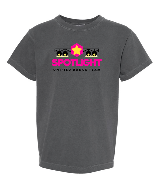 Spotlight Dance Team YOUTH Garment-Dyed Heavyweight T-Shirt - Pepper