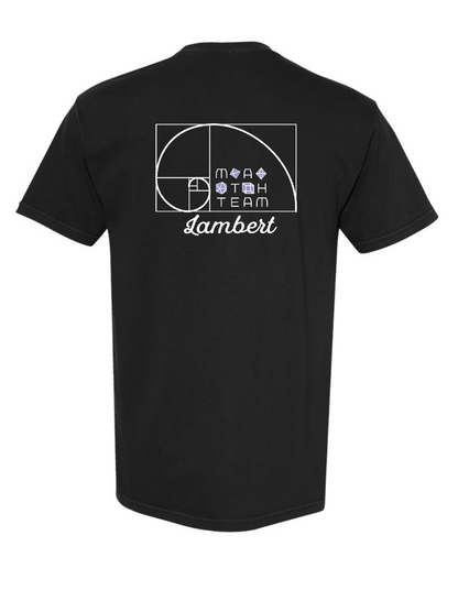 Lambert Math Team Competition T-Shirt / Comfort Colors Black