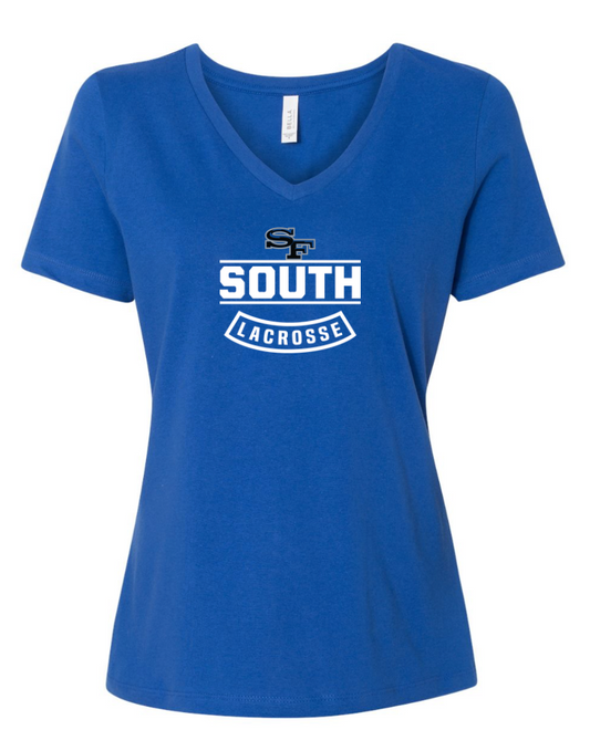 2025-26 South Lax District ® Women’s V-Neck / Royal Blue