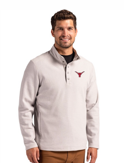 '26 Lambert Football Cutter & Buck Mens Hybrid Snap Placket Pullover