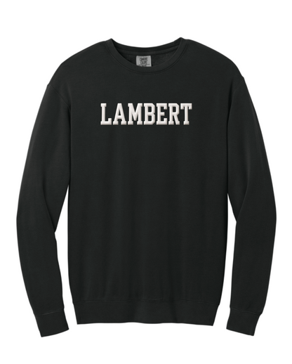 '26 Lambert Football Comfort Colors® Lightweight Crewneck with 3D Puff Logo