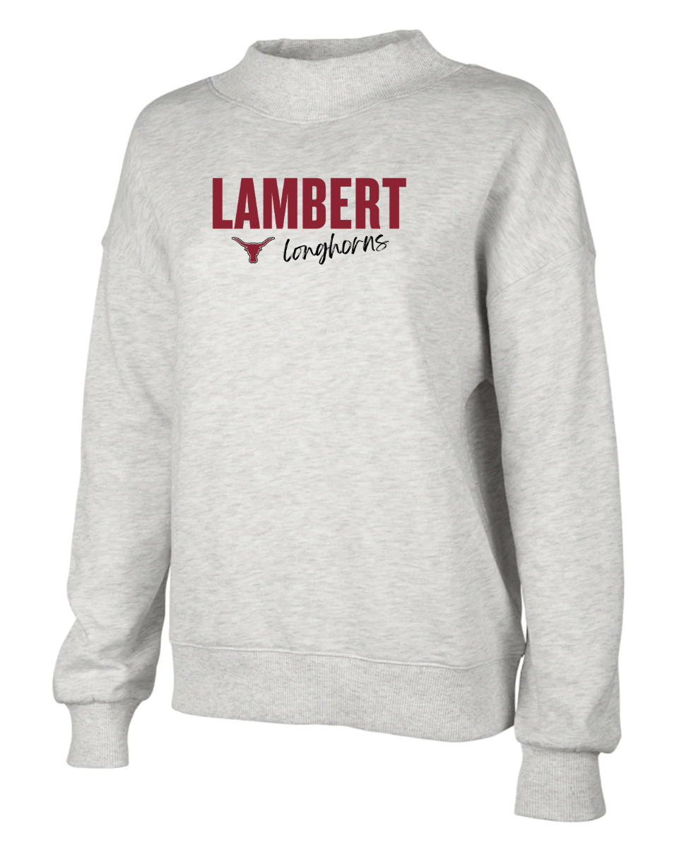 '26 Lambert Football Women's Willow Mock-neck Sweatshirt