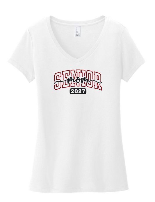'26 Lambert Football "2027 Senior Mom" District® Women’s Tri® V-Neck Tee