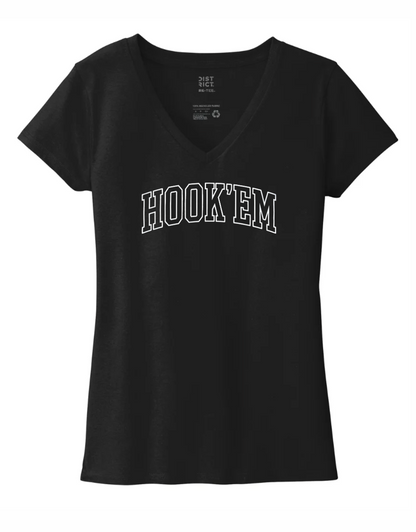 '26 Lambert Football Women’s Tri® V-Neck Tee HOOK'EM
