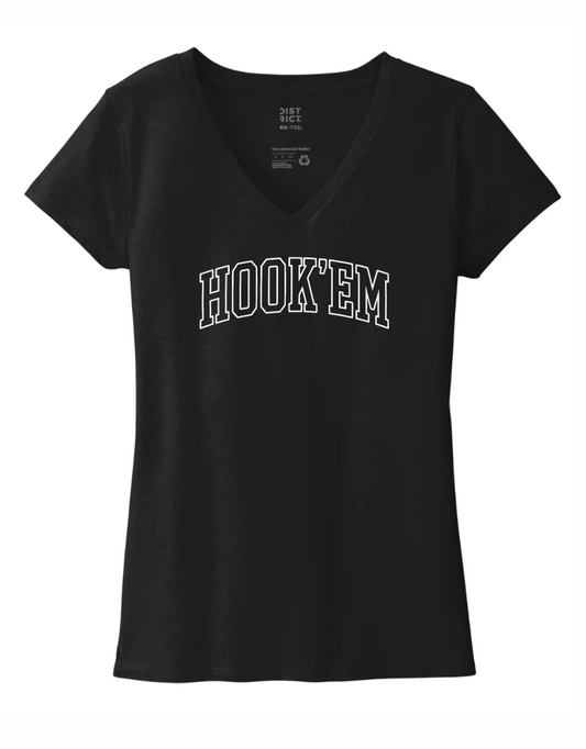 '26 Lambert Football Women’s Tri® V-Neck Tee HOOK'EM