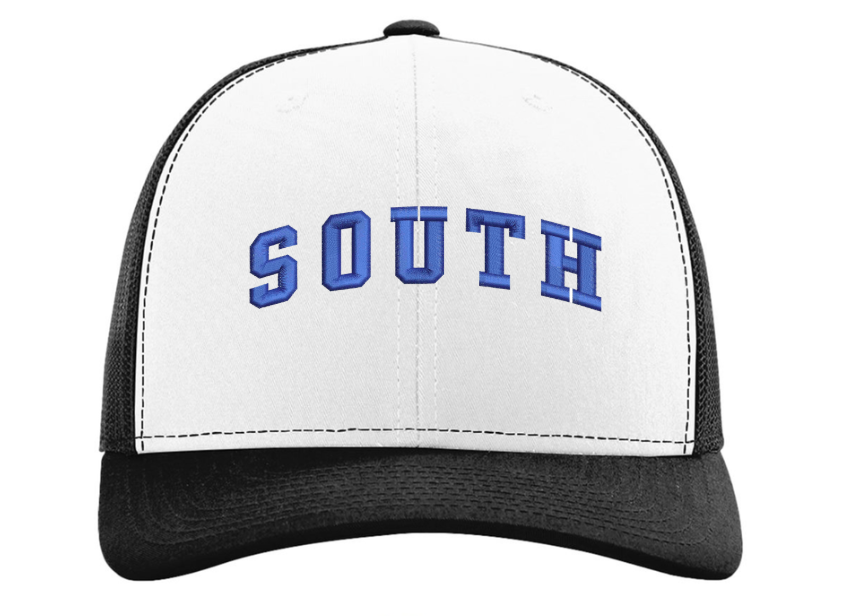 2026-27 South Lax Richardson Trucker Black & White Cap "SOUTH"