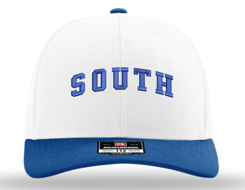 2026-27 South Lax Richardson Trucker Black & White Cap "SOUTH"