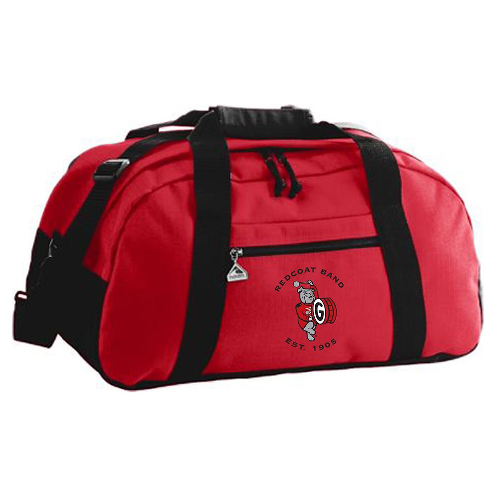 Georgia Redcoat Band Embroidered Large Red Duffle Bag